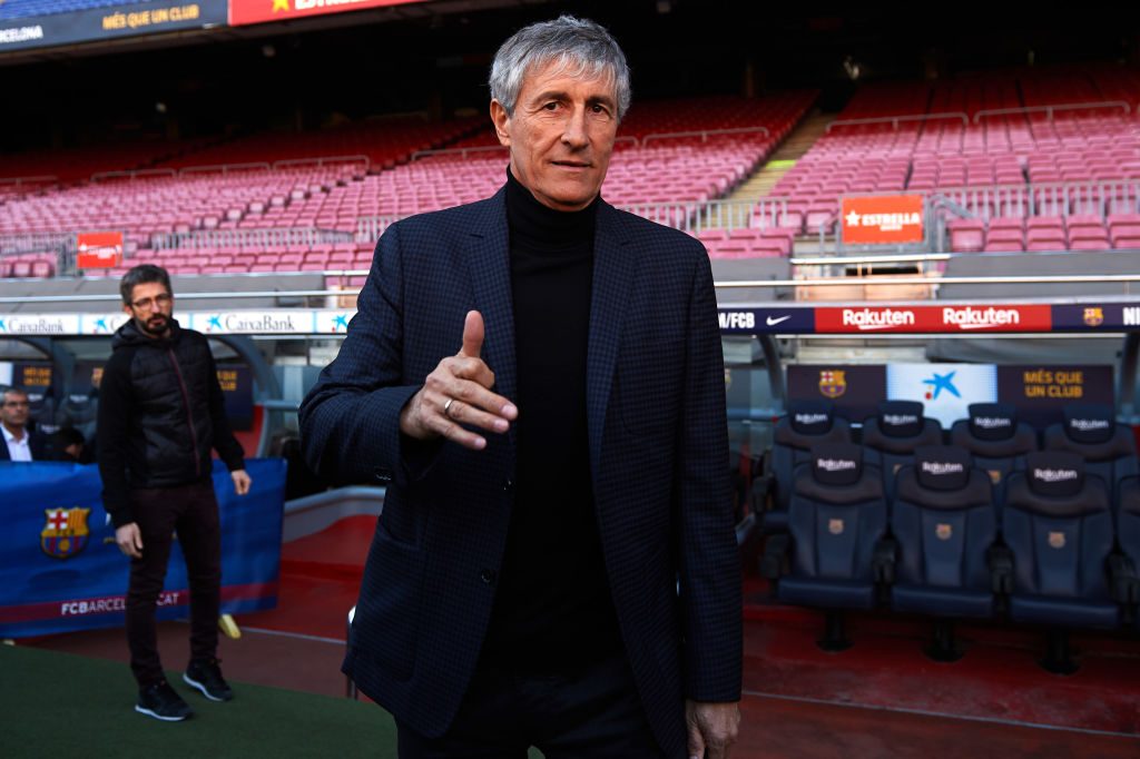 FC Barcelona Unveil New Coach Quique Setien
