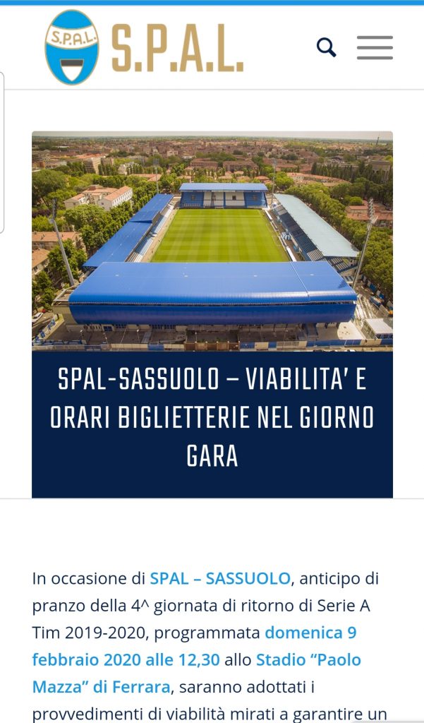 Ferrara verso il derby