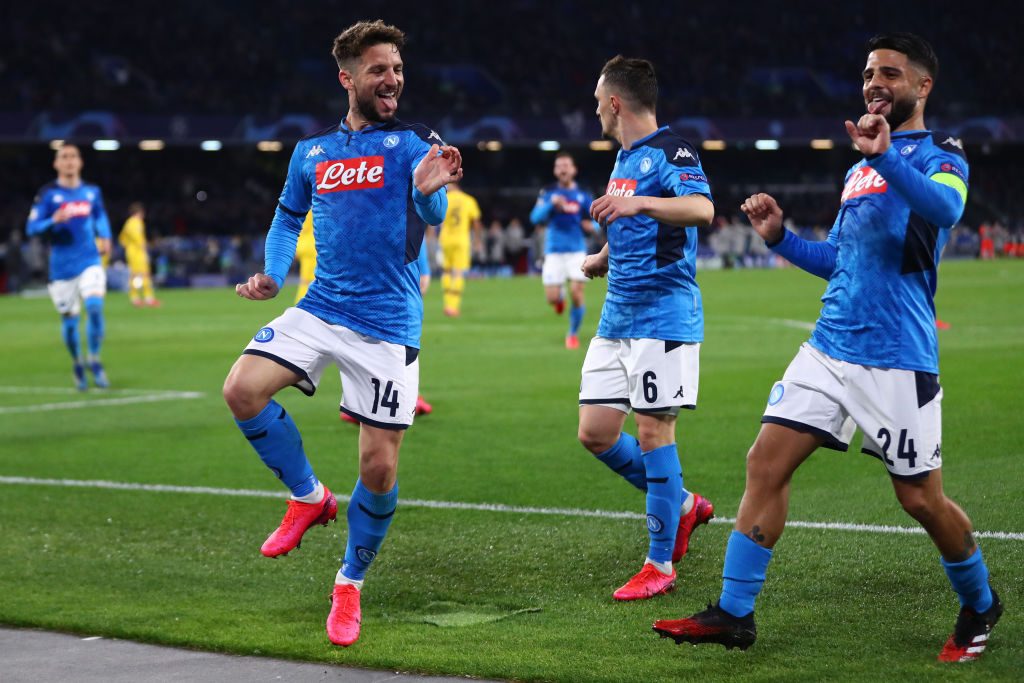 SSC Napoli v FC Barcelona - UEFA Champions League Round of 16: First Leg