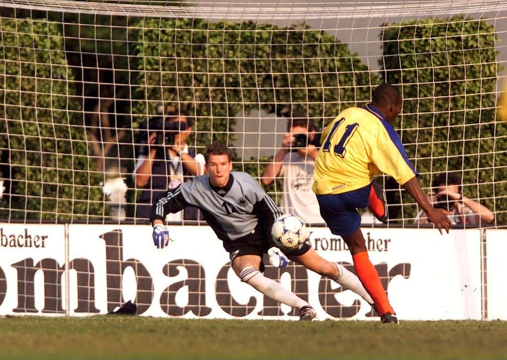 FUSSBALL: LAENDERSPIEL 1999 DEUTSCHLAND - KOLUMBIEN 3:3