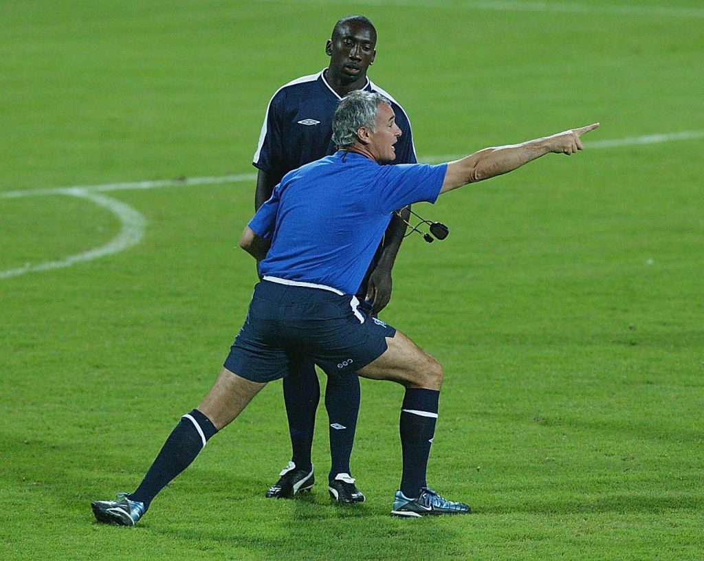 Claudio Ranieri and Jimmy Floyd Hasselbaink