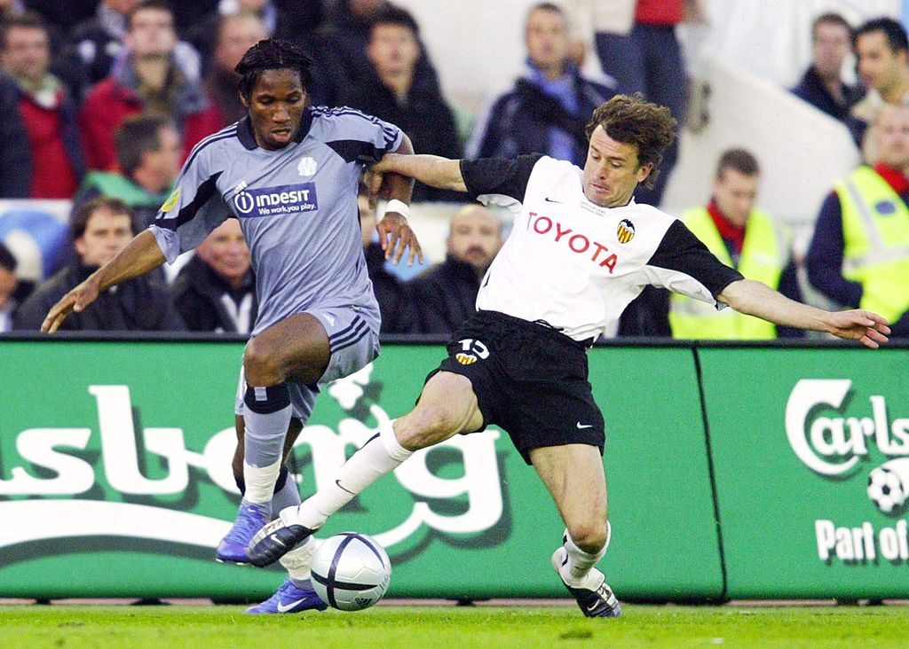 Fussball: UEFA Pokal 03/04, Finale, Olympique Marseille-FC Valencia 0:2