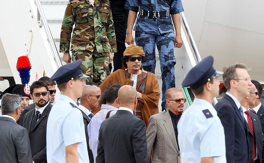 Libyan Leader Muammar Gaddafi Official Visit In Rome