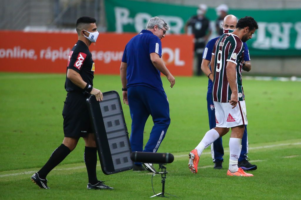 2020 Brasileirao Series A:  Fluminense v Palmeiras Play Behind Closed Doors Amidst the Coronavirus (COVID - 19) Pandemic