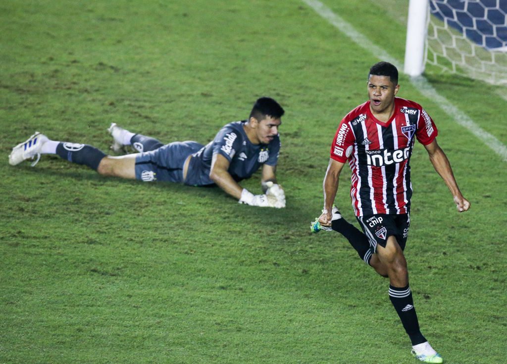 2020 Brasileirao Series A: Santos v Sao Paulo Play Behind Closed Doors Amidst the Coronavirus (COVID - 19) Pandemic