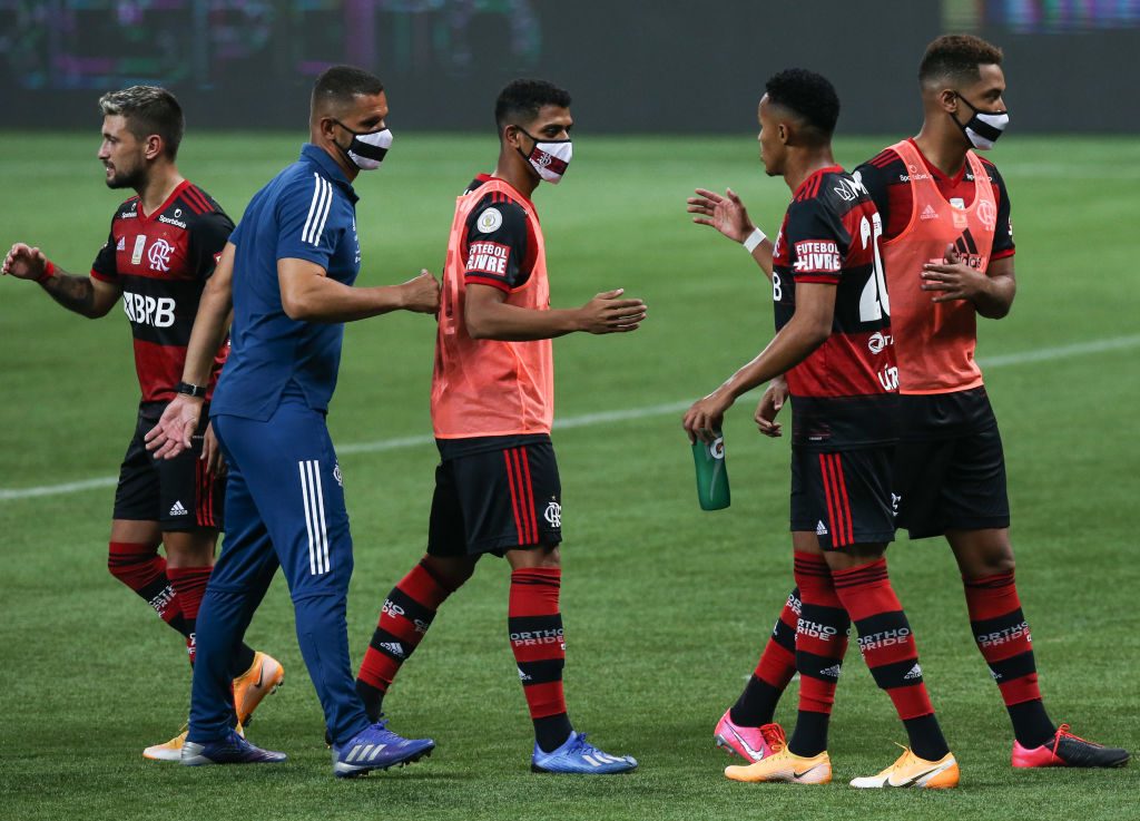 2020 Brasileirao Series A: Palmeiras v Flamengo Play Behind Closed Doors Amidst the Coronavirus (COVID - 19) Pandemic