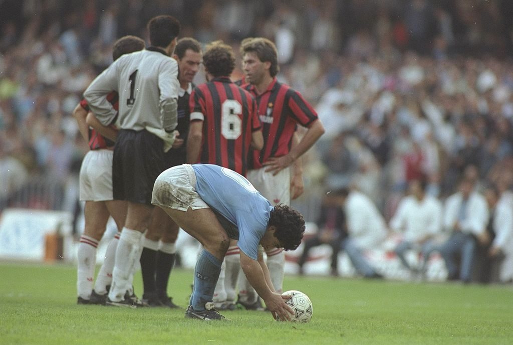 Diego Maradona of Napoli