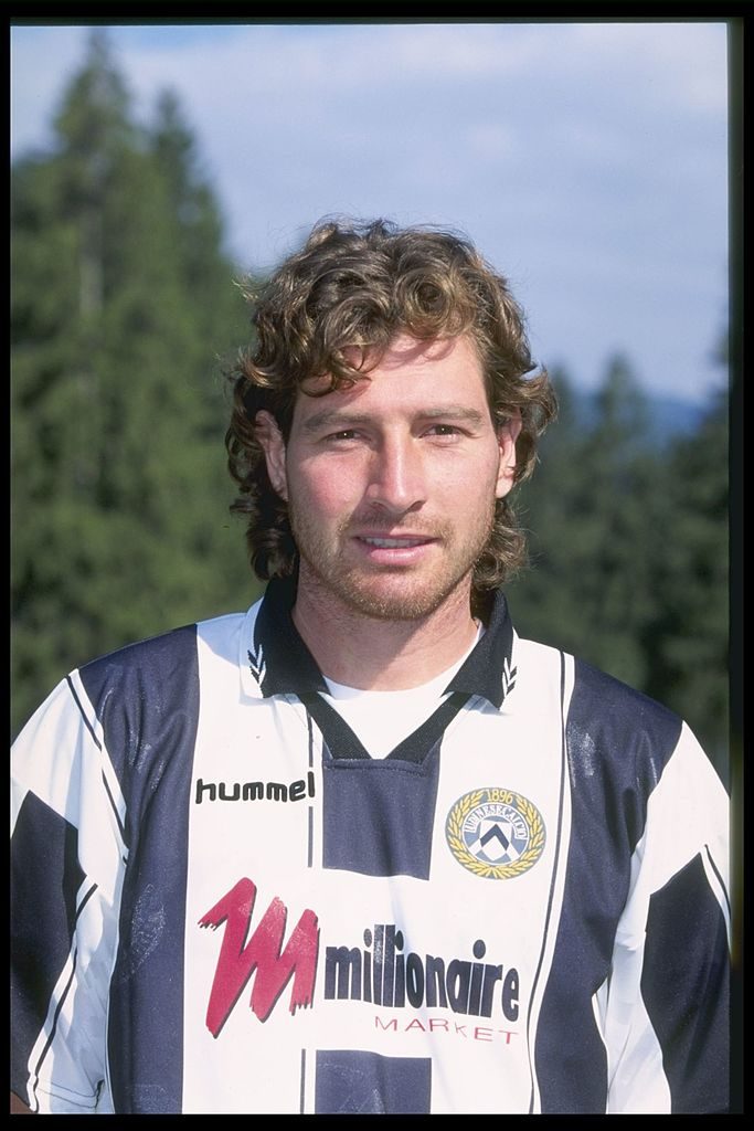Aug 1996:  A portrait of Paolo Poggi of Udinese taken during the club photocall. Mandatory Credit: A