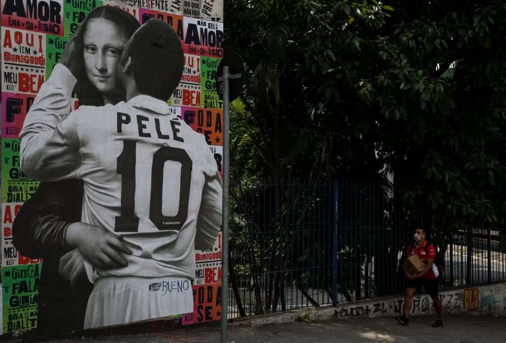Exhibit and Urban Art Celebrate Pelé's 80th Birthday Amidst the Coronavirus (COVID - 19) Pandemic