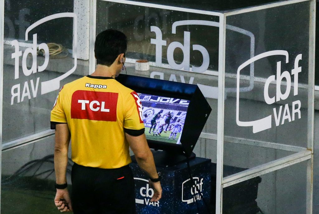 2020 Brasileirao Series A: Santos v Palmeiras Play Behind Closed Doors Amidst the Coronavirus (COVID - 19) Pandemic