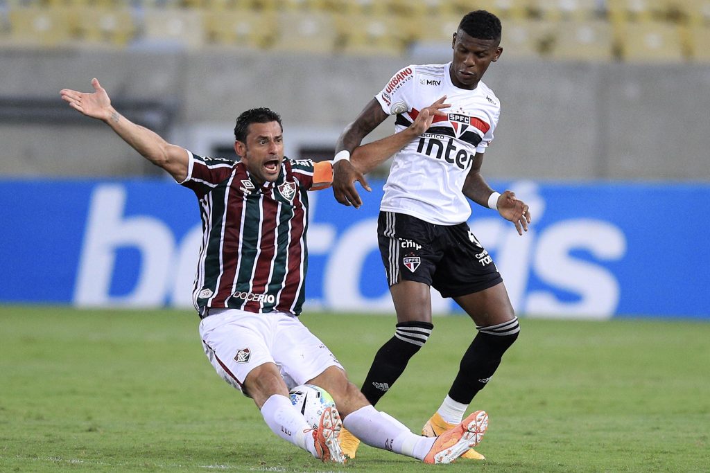 2020 Brasileirao Series A: Fluminense v Sao Paulo Play Behind Closed Doors Amidst the Coronavirus (COVID-19) Pandemic