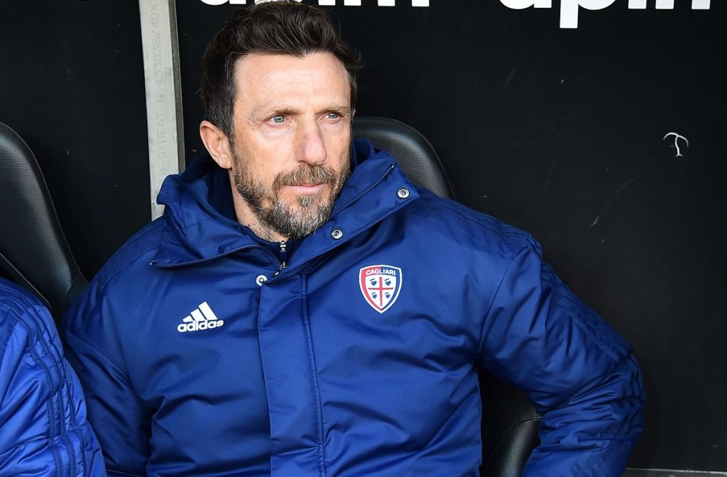 Di Francesco in panchina durante Genoa-Cagliari