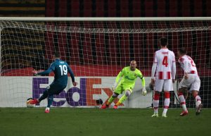 Crvena Zvezda v AC Milan  - UEFA Europa League Round Of 32 Leg One