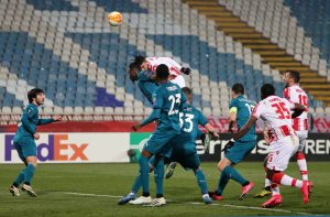 Crvena Zvezda v AC Milan  - UEFA Europa League Round Of 32 Leg One