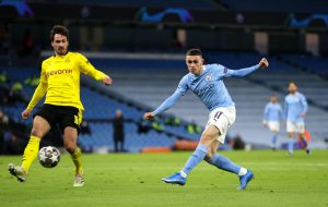 Manchester City v Borussia Dortmund  - UEFA Champions League Quarter Final: Leg One