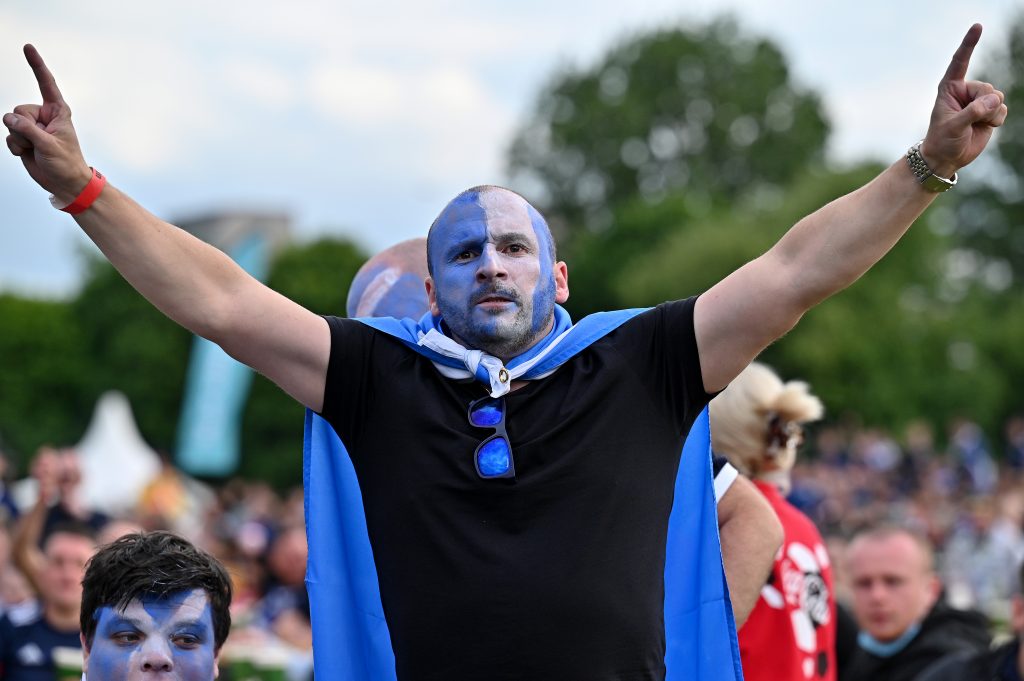 Scotland Football Fans Support Their Team In Euro 2020 Game Against England