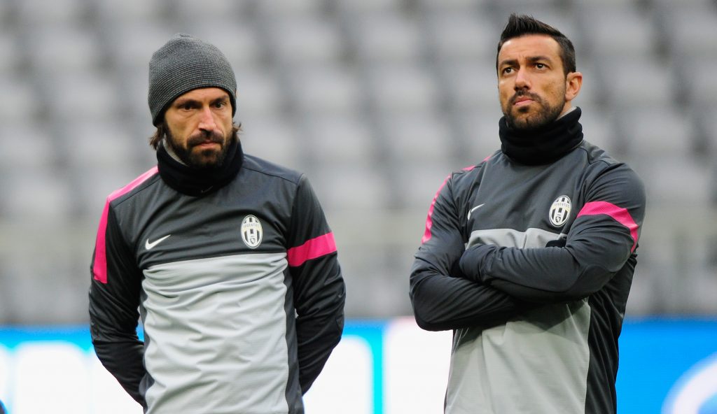 Andrea Pirlo e Fabio Quagliarella