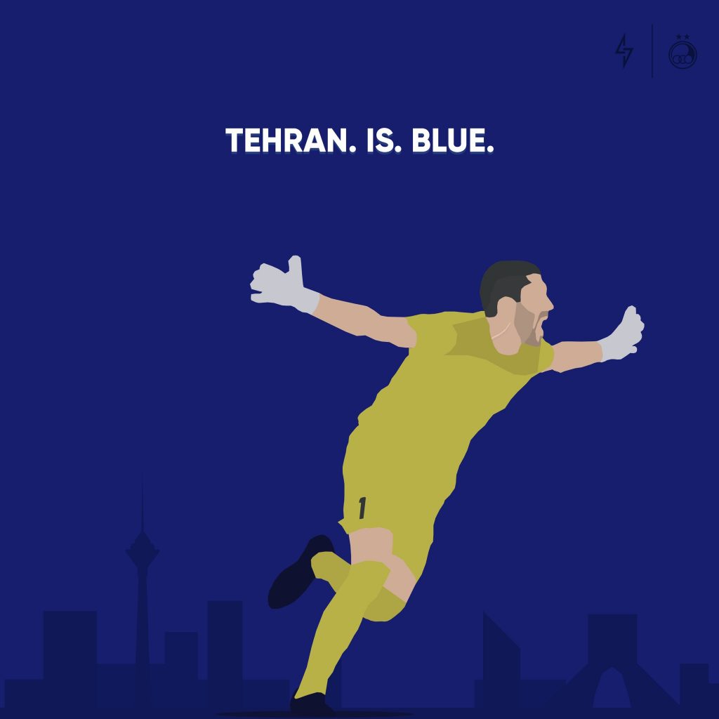 Hosseini nel derby di Teheran vinto ai rigori