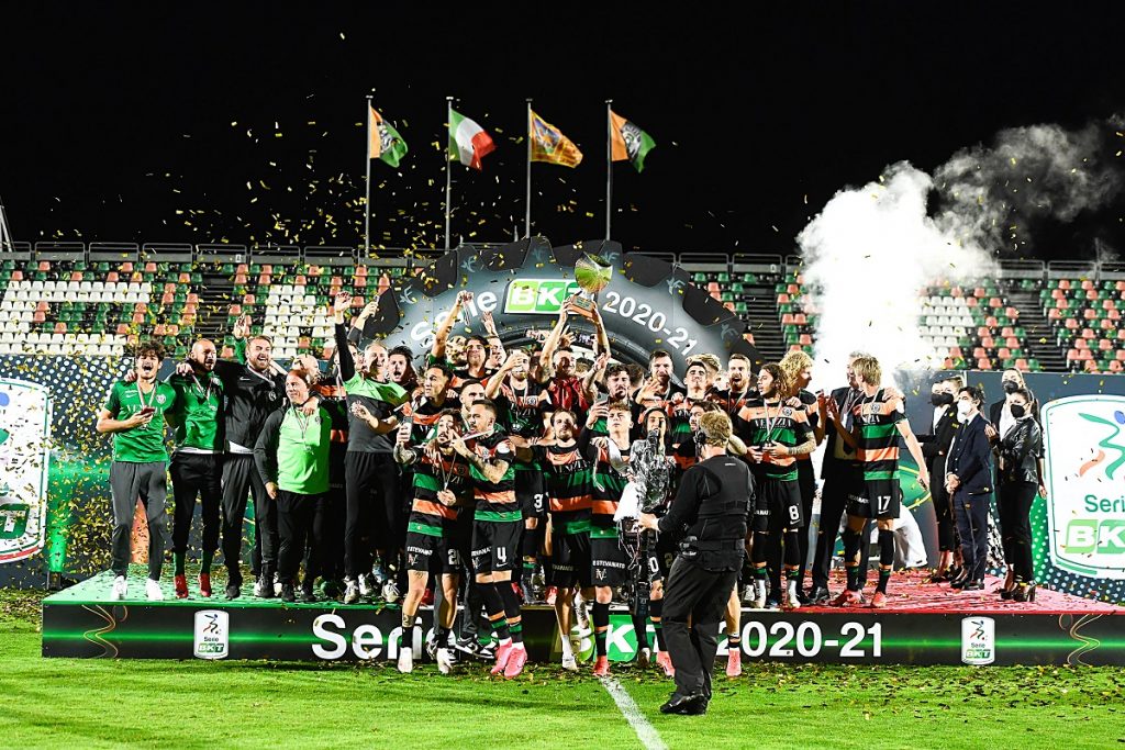 La festa del Venezia nella scorsa Serie B