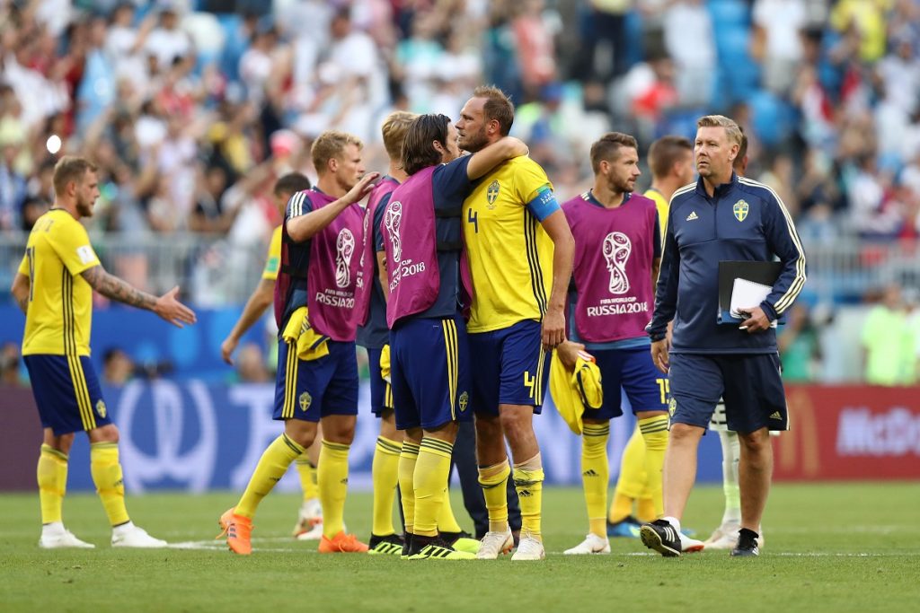 Granqvist con la maglia della Svezia