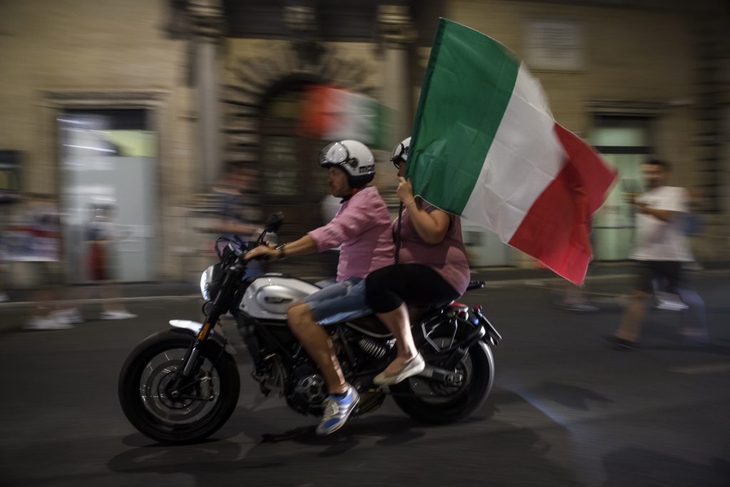 Italy Fans Support The National Team In The Euros 2020 Final