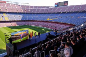 Sergio Aguero of Barcelona Press Conference
