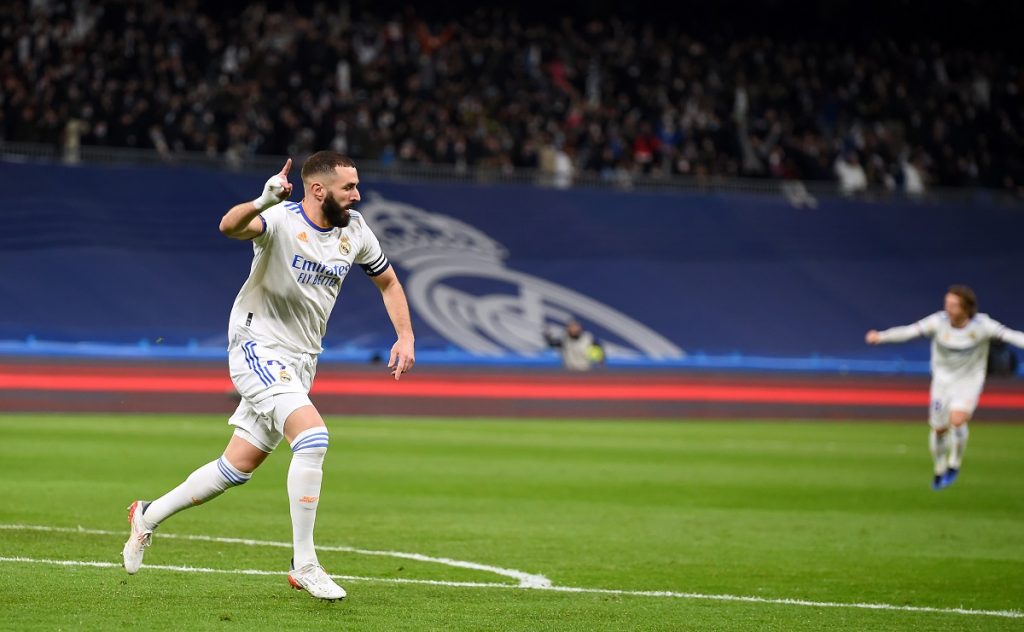Benzema in goal nel derby di Madrid