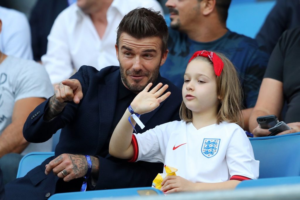 Beckham e sua figlia Harper