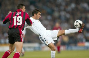 FUSSBALL: CL 01/02, BAYER 04 LEVERKUSEN - REAL MADRID 1:2