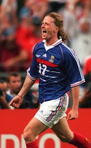 Emmanuel PETIT/FRA nach seinem Tor zum 0:3;