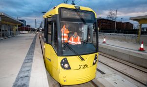 Chancellor Of The Exchequer Visits The Trafford Park Metrolink