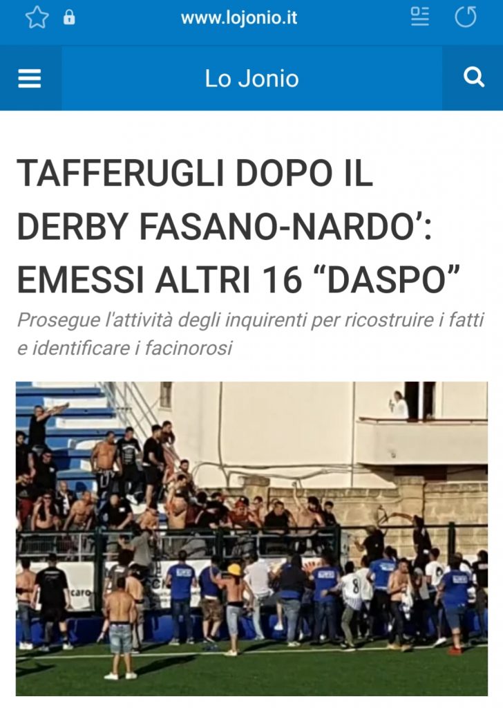 DERBY PUGLIESE