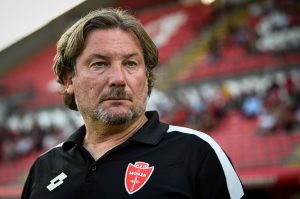 Giovanni Stroppa, head coach of AC Monza, looks on prior to