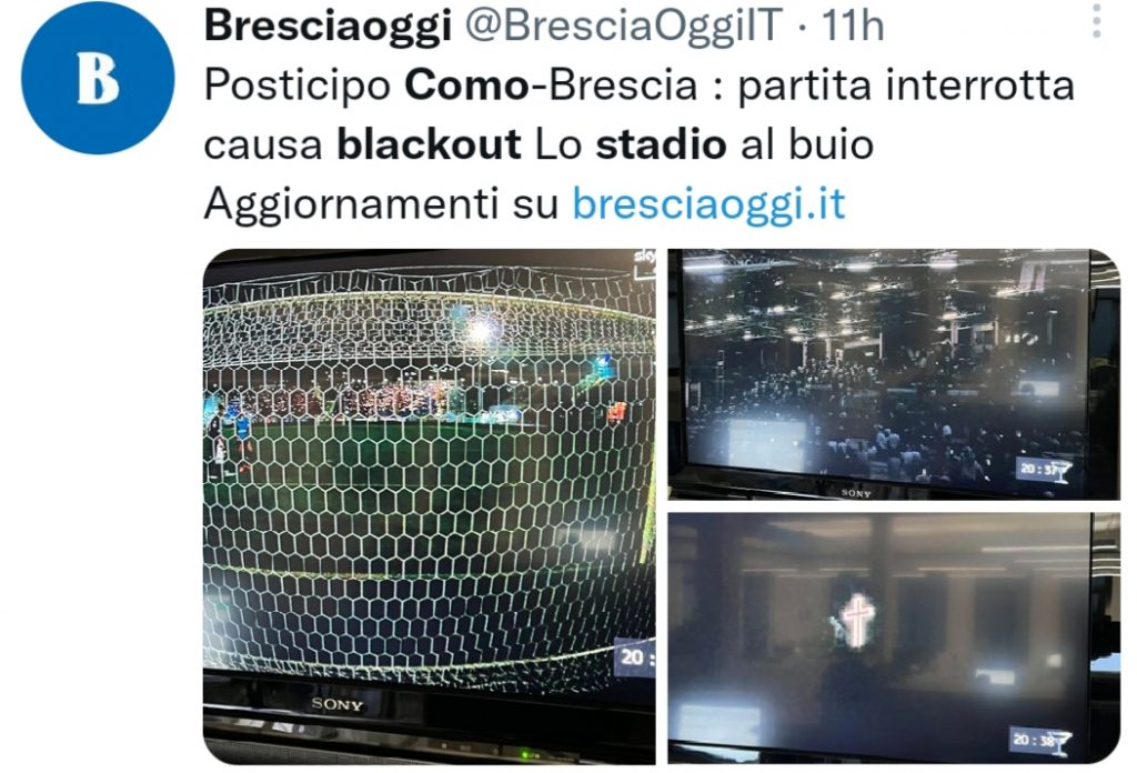 BLACKOUT STADIO COMO