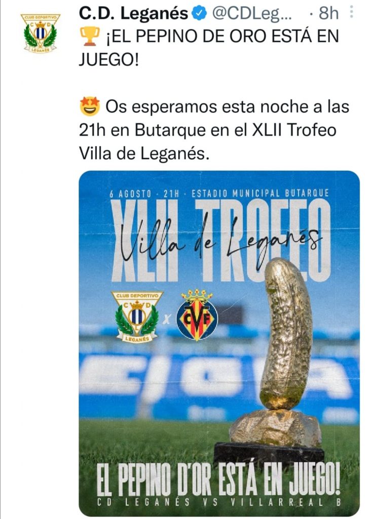 UN CETRIOLO COME TROFEO