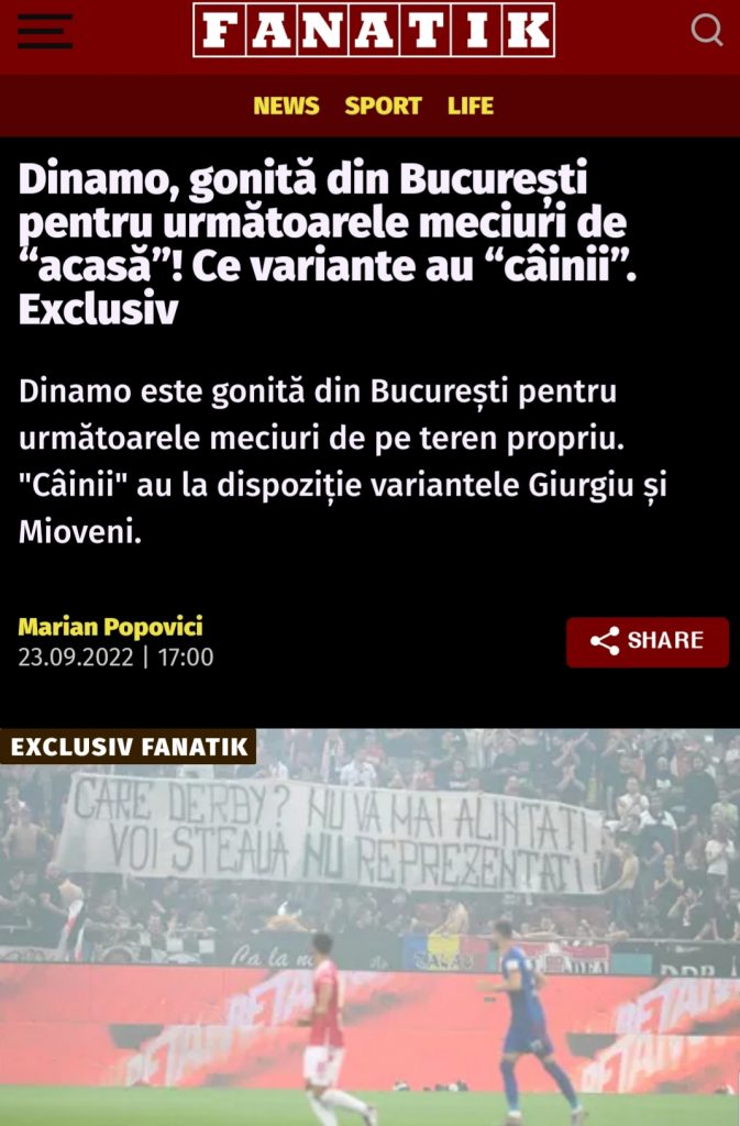 STADIO DINAMO BUCAREST