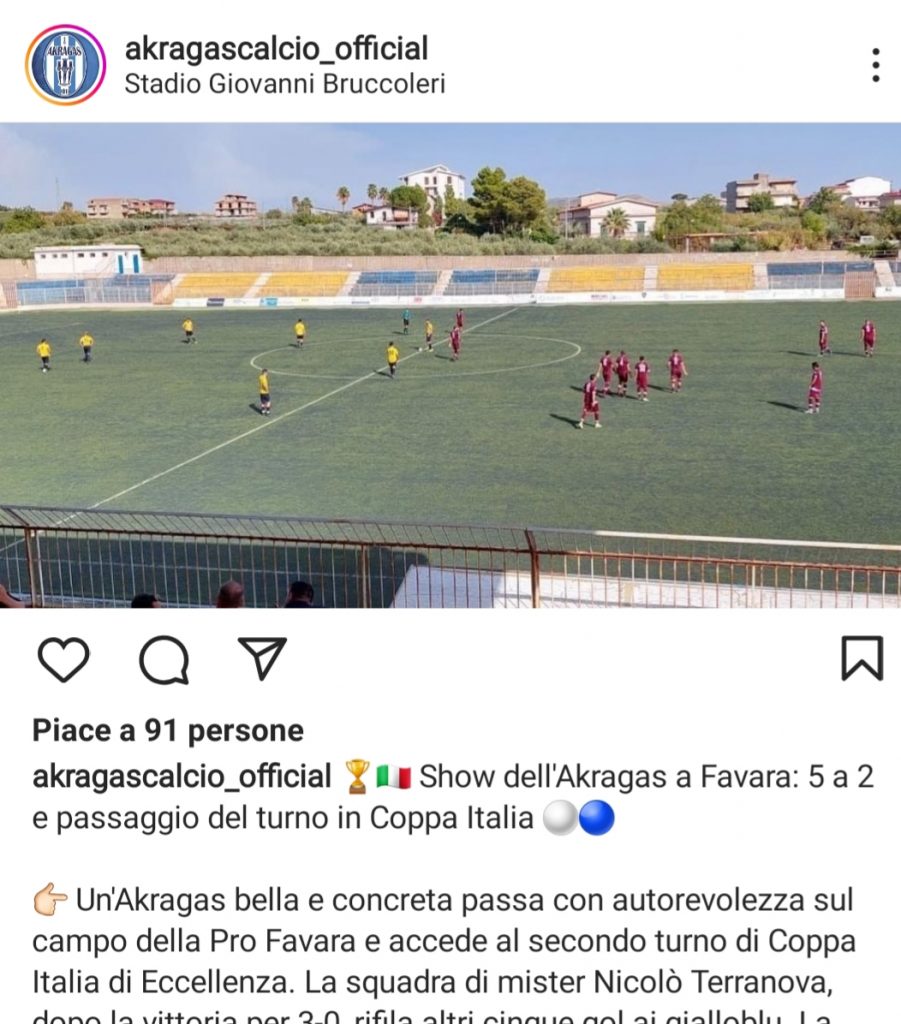 OK AKRAGAS NEL DERBY