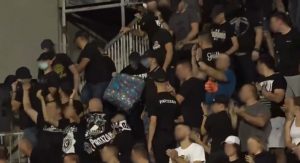 INCAPPUCCIATI AL DERBY DI BELGRADO