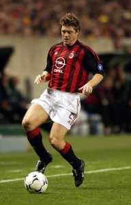 Thomas Helveg of AC Milan