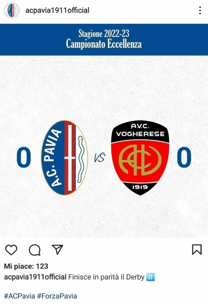 PAVIA DERBY ECCELLENZA