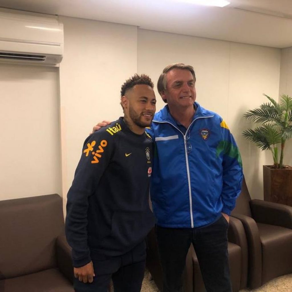 Neymar e Bolsonaro - Photo by Esportes