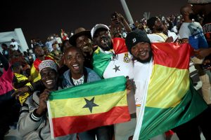 Fans Watch Portugal v Ghana at Industrial Area Fan Zone - FIFA World Cup Qatar 2022