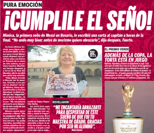 MESSI E LA SUA PRIMA MAESTRA