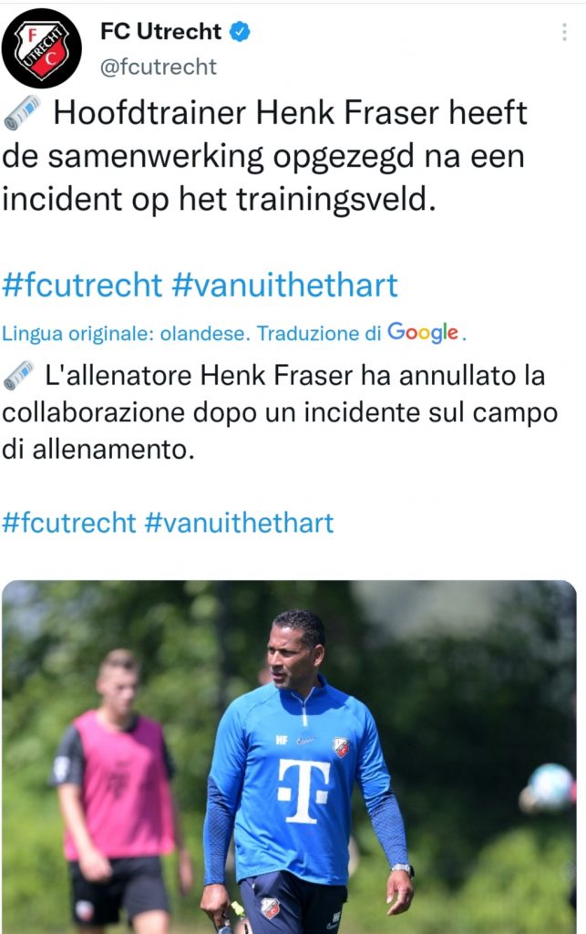 STOP AL MISTER DELL'UTRECHT