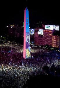 Argentinian Fans Watch Final Against France in Buenos Aires - FIFA World Cup Qatar 2022
