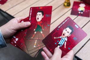 China Produces Cartoon Playing Cards Of Famous Players Before FIFA World Cup Qatar 2022