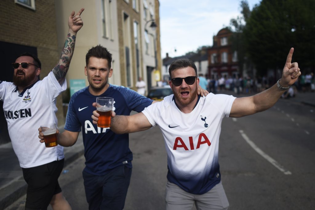 Tottenham Fans Show Support Back Home As Team Faces Champions League Final