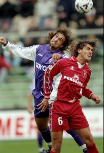 Gabriel Batistuta and Alessandro Calori