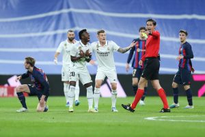 Real Madrid CF v FC Barcelona: Semi Final Leg One - Copa Del Rey