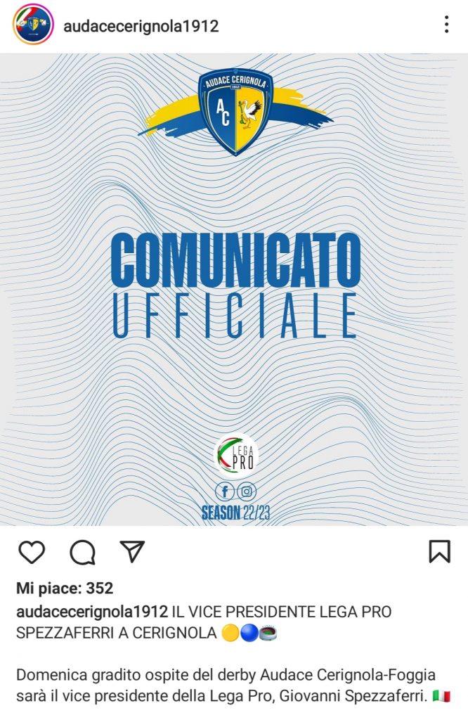 DERBY CERIGNOLA FOGGIA